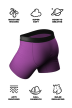 The Grape Jelly | Solid Purple Ball Hammock® Pouch Underwear - Shinesty