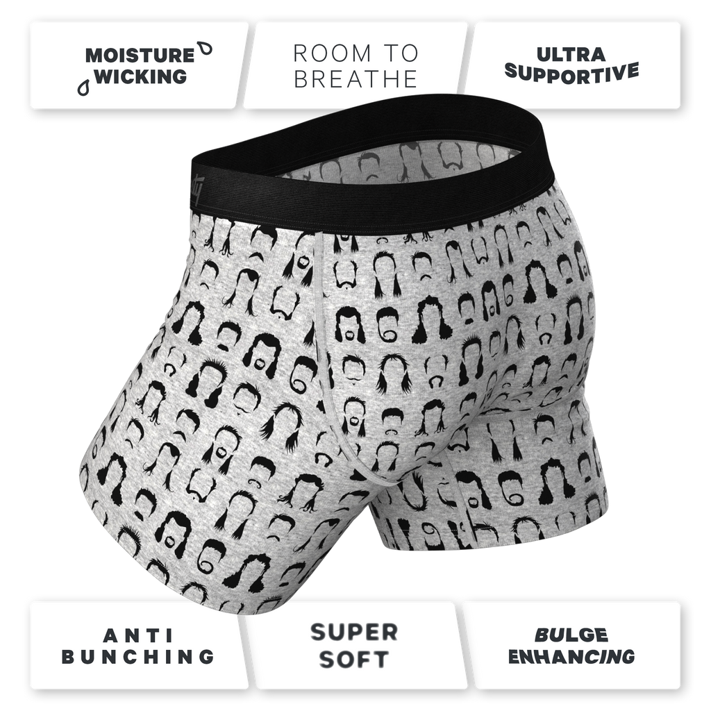 The Hair Down There | Mullet Ball Hammock® Pouch Underwear With Fly - Shinesty