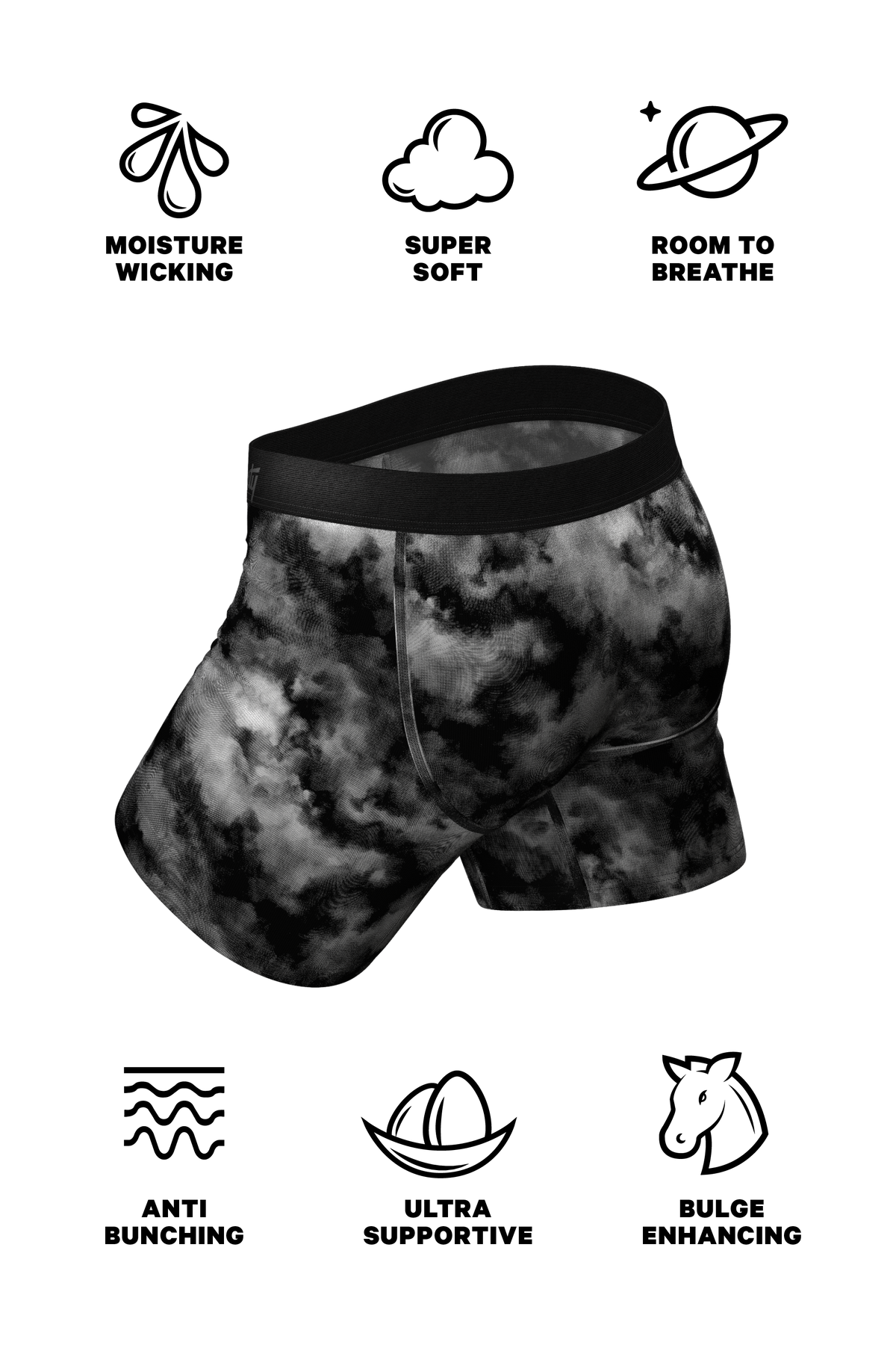 The Haze on the Bae | Smoke Printed Ball Hammock® Pouch Underwear - Shinesty