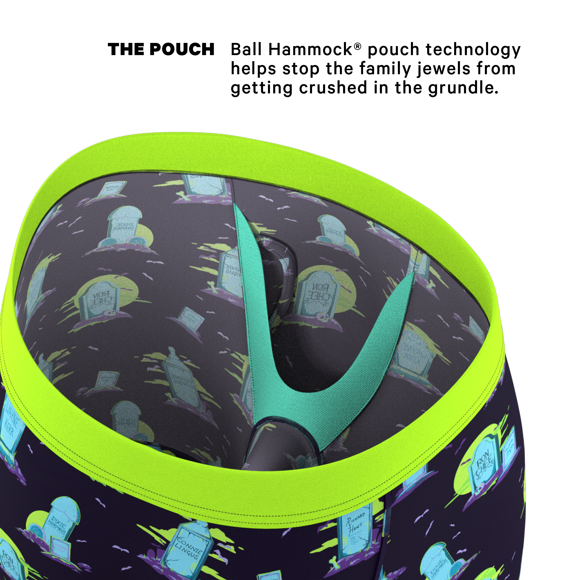 The Headstone | Tombstone Ball Hammock® Boxer - Long Leg - Shinesty