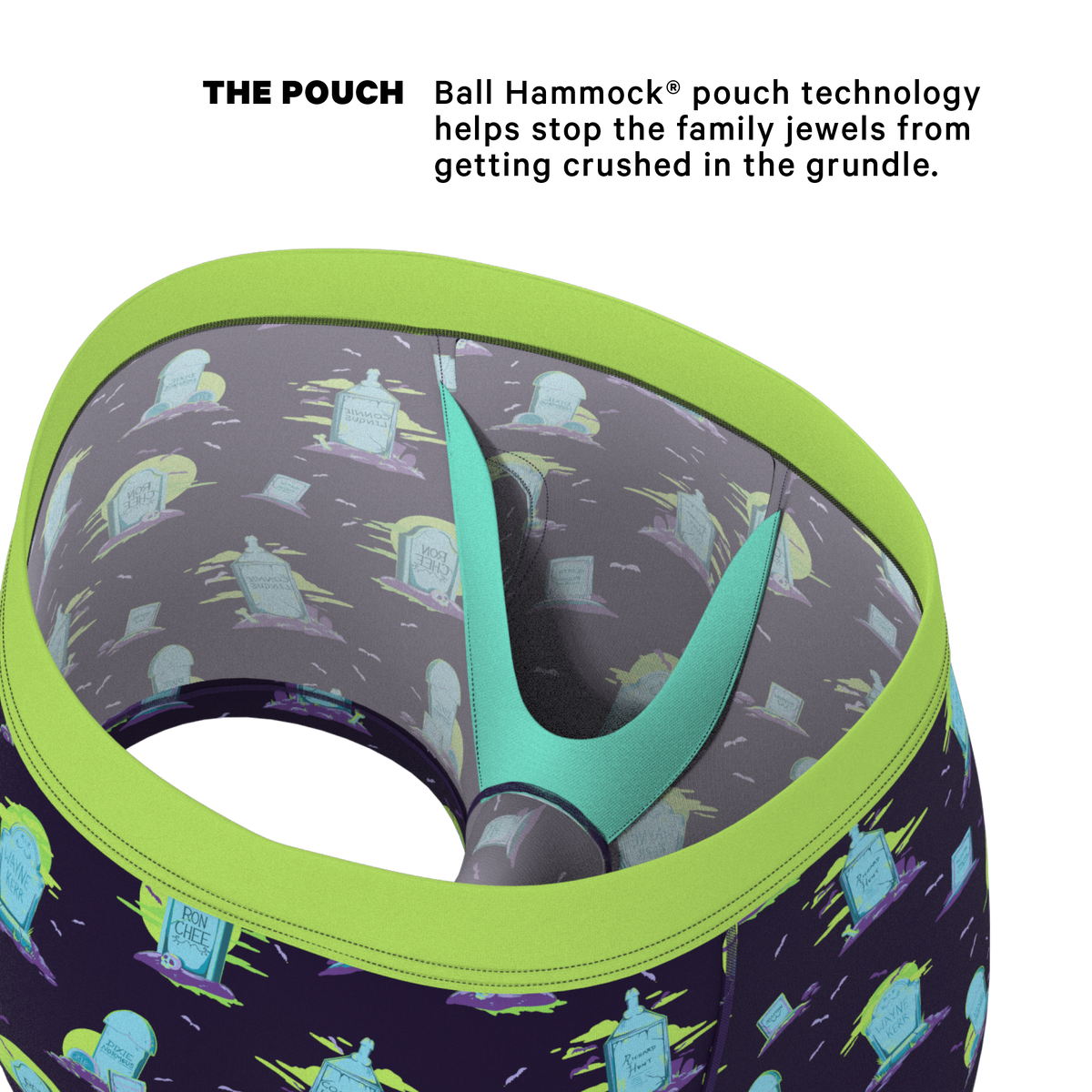 The Headstone | Tombstone Ball Hammock® Pouch Trunks Underwear - Shinesty
