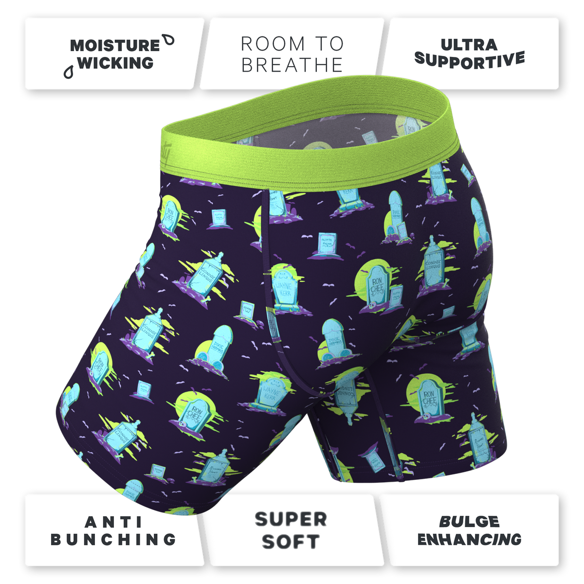 The Headstone | Tombstone Ball Hammock® Boxer - Long Leg - Shinesty