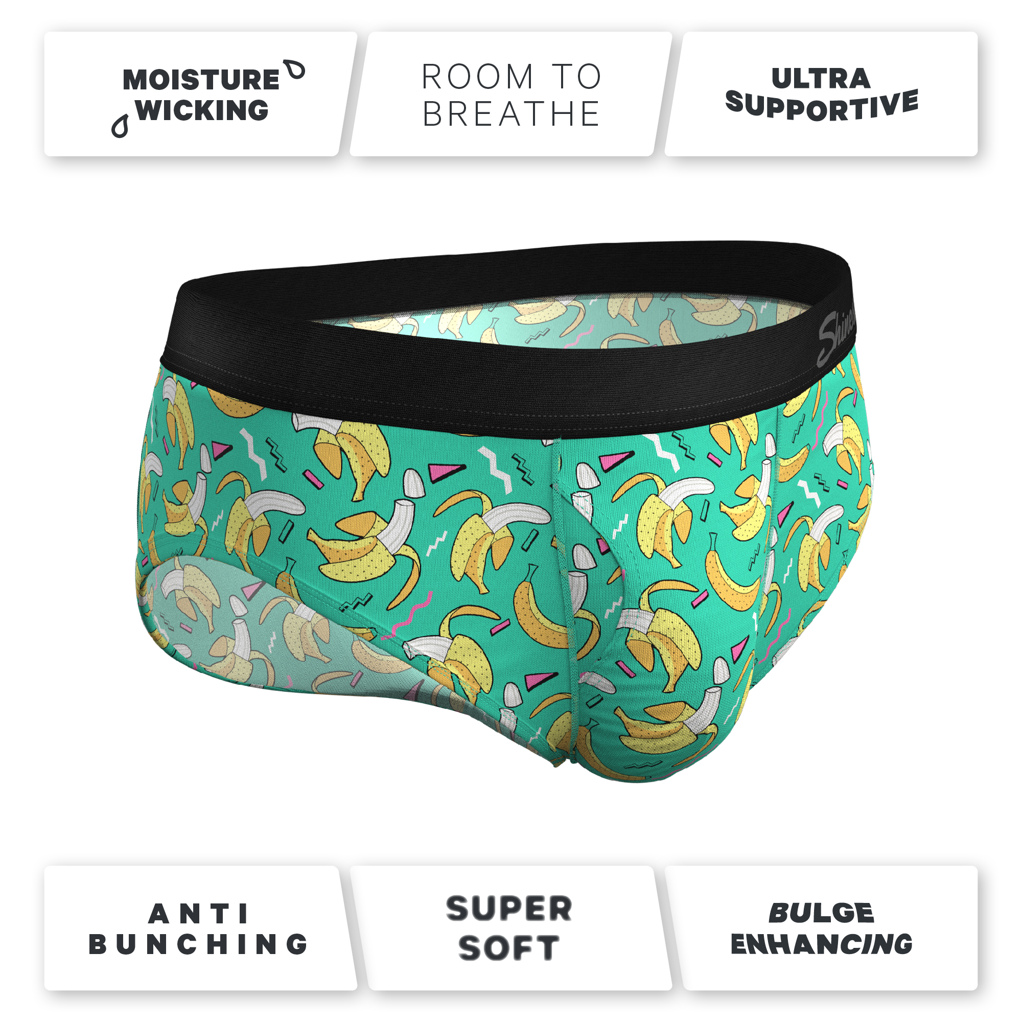 The Health Class | Retro Banana Ball Hammock® Pouch Underwear Briefs - Shinesty