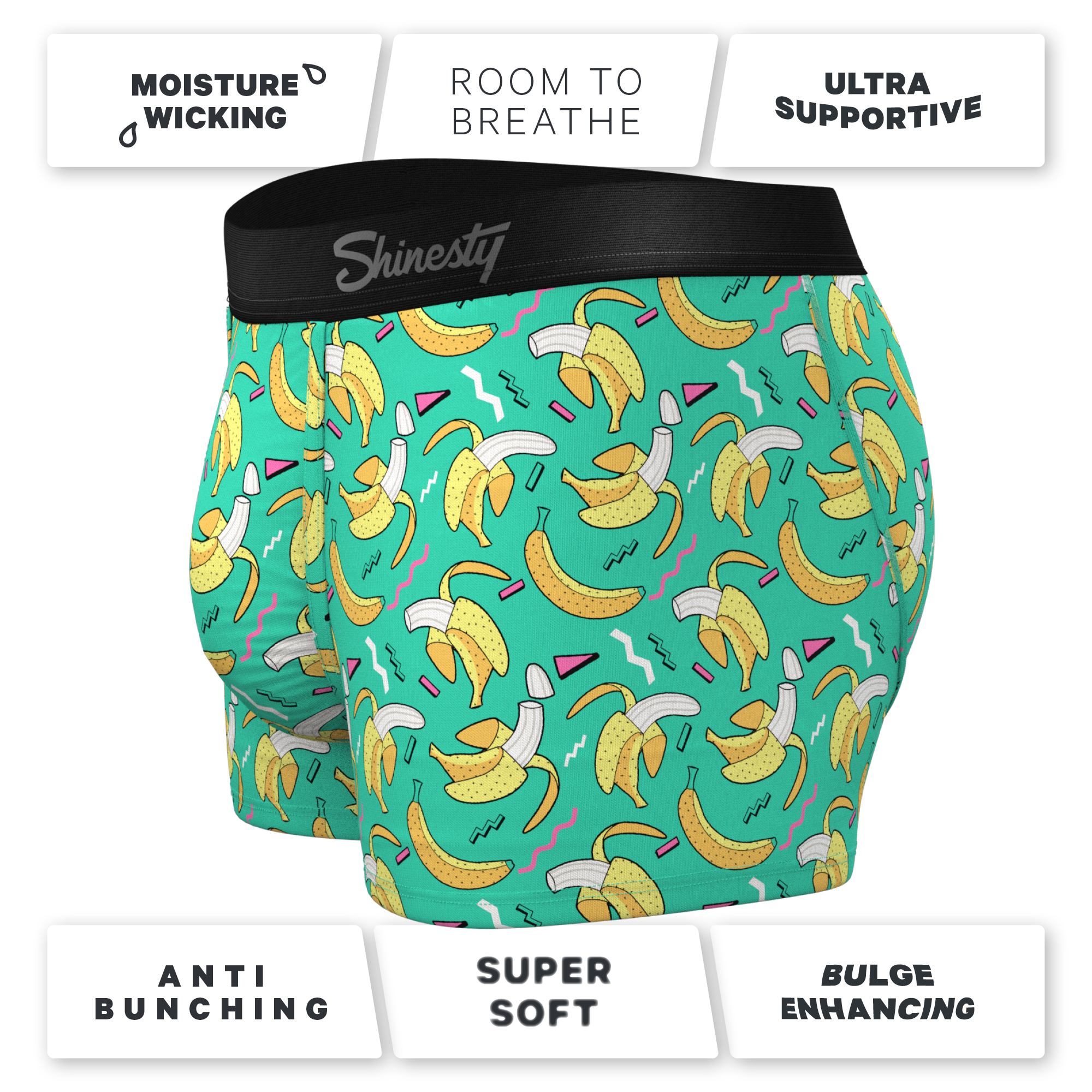 The Health Class | Retro Banana Ball Hammock® Pouch Trunk Underwear - Shinesty