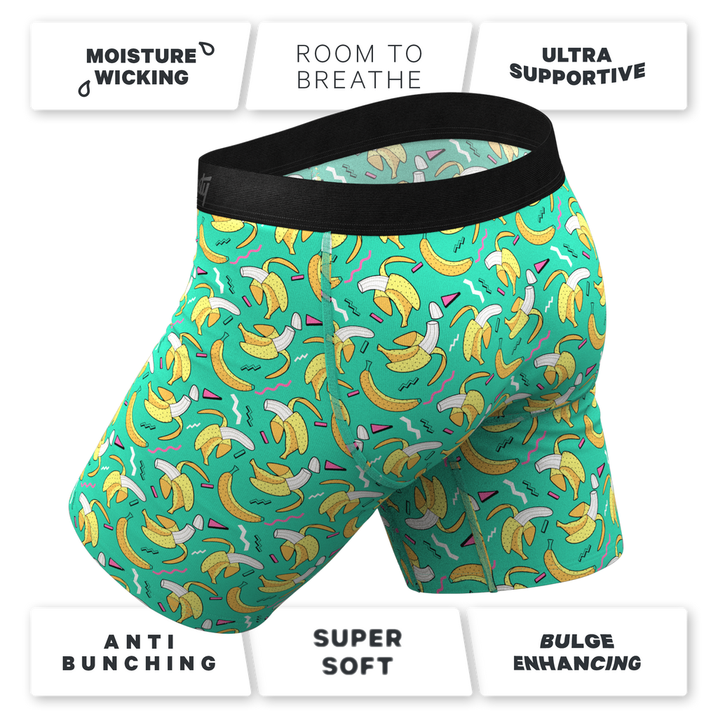 The Health Class | Retro Banana Ball Hammock® Boxer - Long Leg - Shinesty