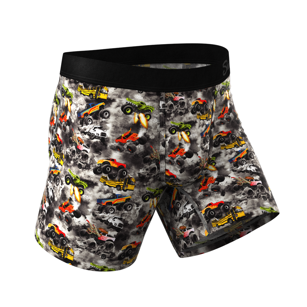 The Here Be Monsters | Monster Truck Ball Hammock® Pouch Underwear - Shinesty