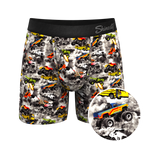 The Here Be Monsters | Monster Truck Ball Hammock® Pouch Underwear With Fly - Shinesty