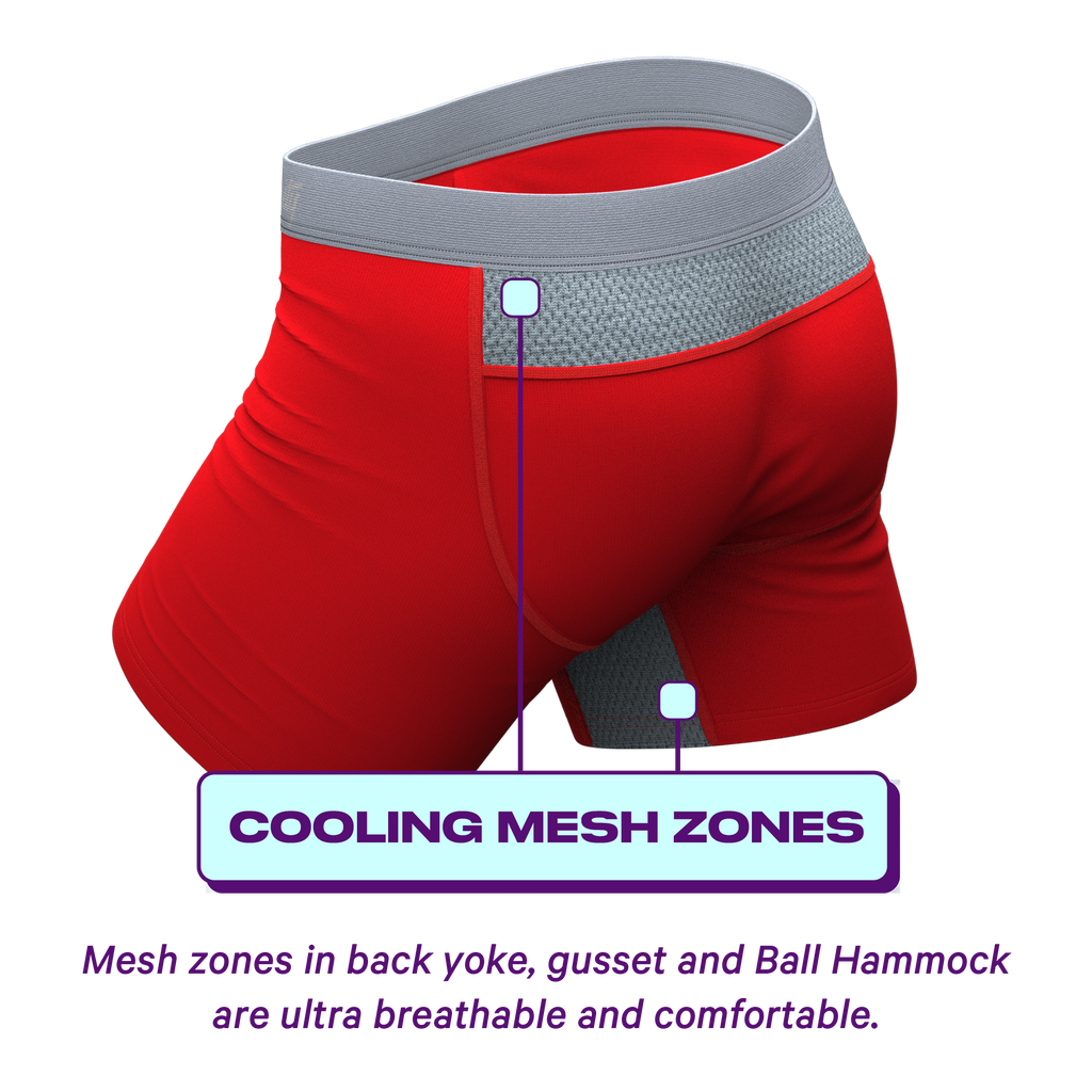 The High Caliber | Red paradICE™ Cooling Ball Hammock® Pouch Underwear - Shinesty
