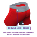 The High Caliber | Red paradICE™ Cooling Ball Hammock® Pouch Underwear - Shinesty