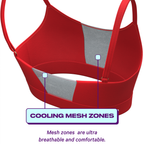 The High Caliber | Red paradICE™ Boob Hammock™ Cooling Bralette - Shinesty