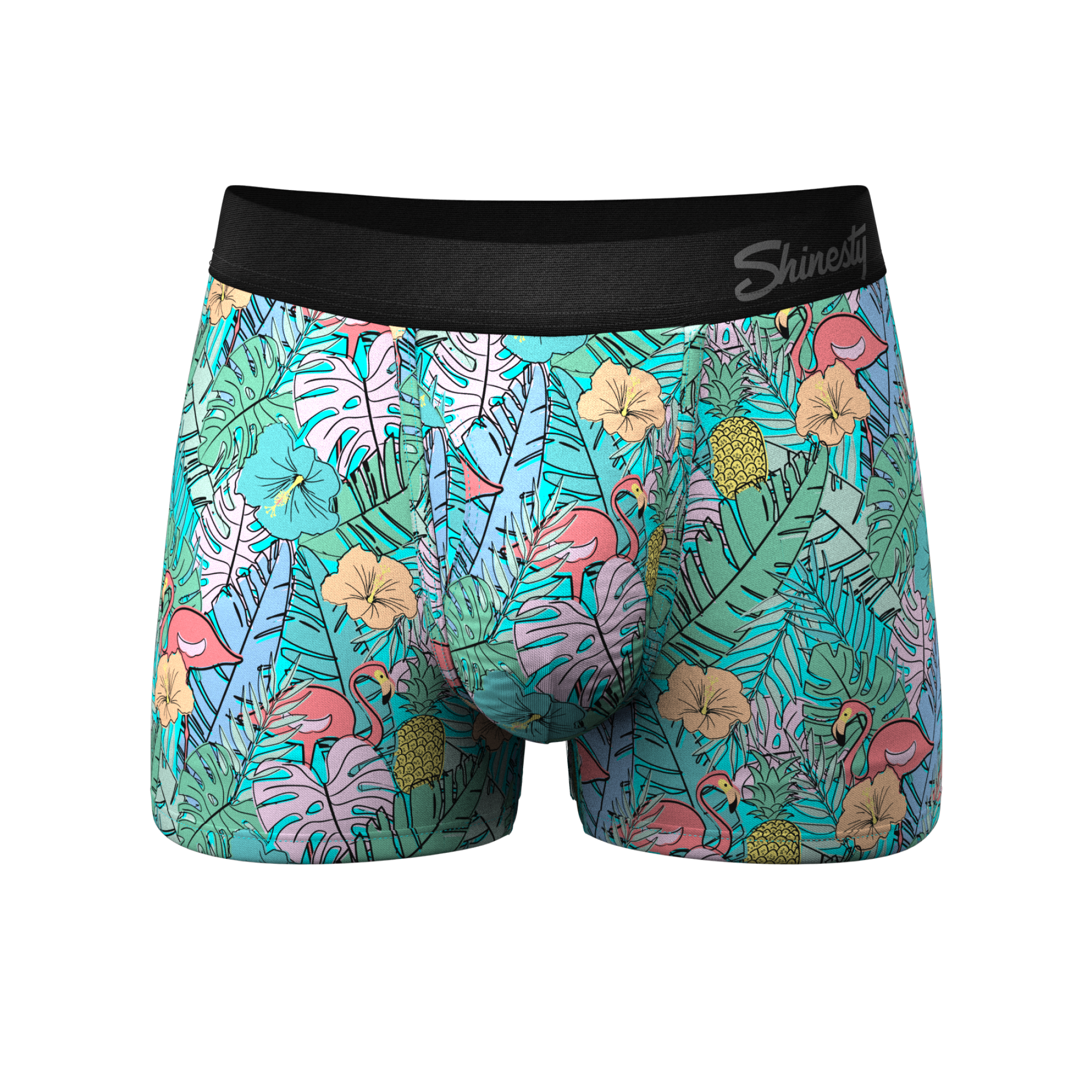 The Hot Tropic | Tropical Flamingo Ball Hammock® Pouch Trunks Underwear - Shinesty