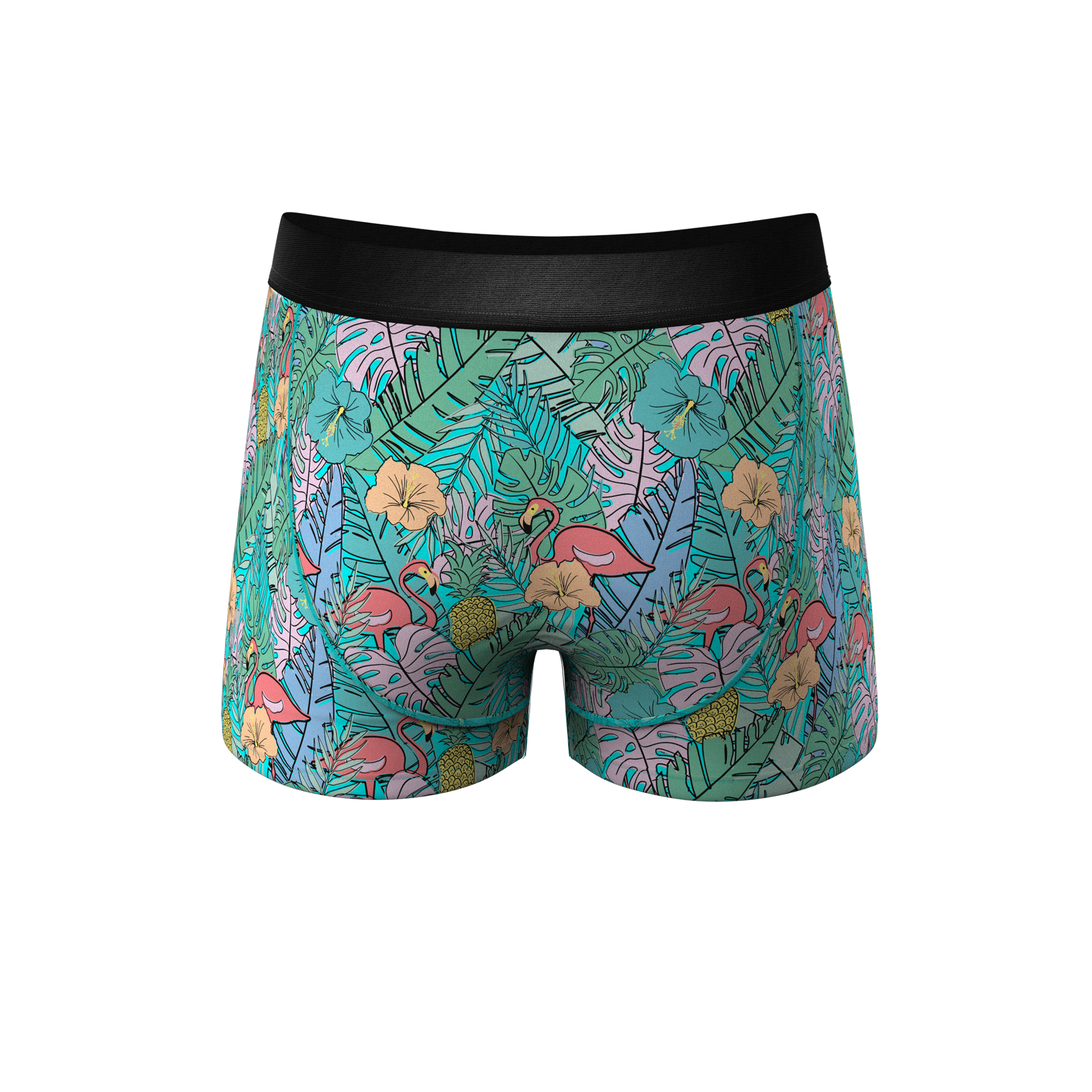 The Hot Tropic | Tropical Flamingo Ball Hammock® Pouch Trunks Underwear - Shinesty
