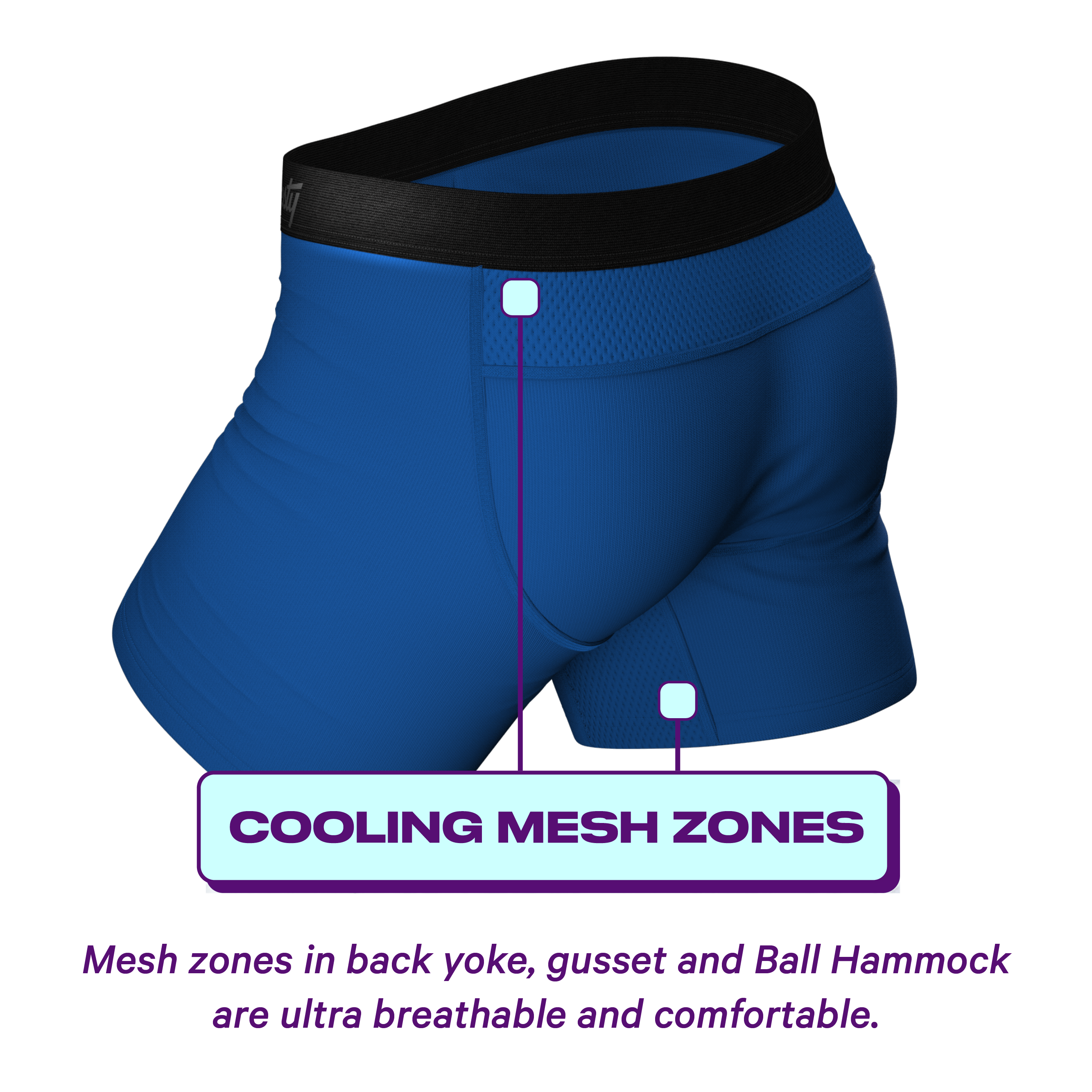 The Hurricane | Blue paradICE™ Cooling Ball Hammock® Underwear - Shinesty