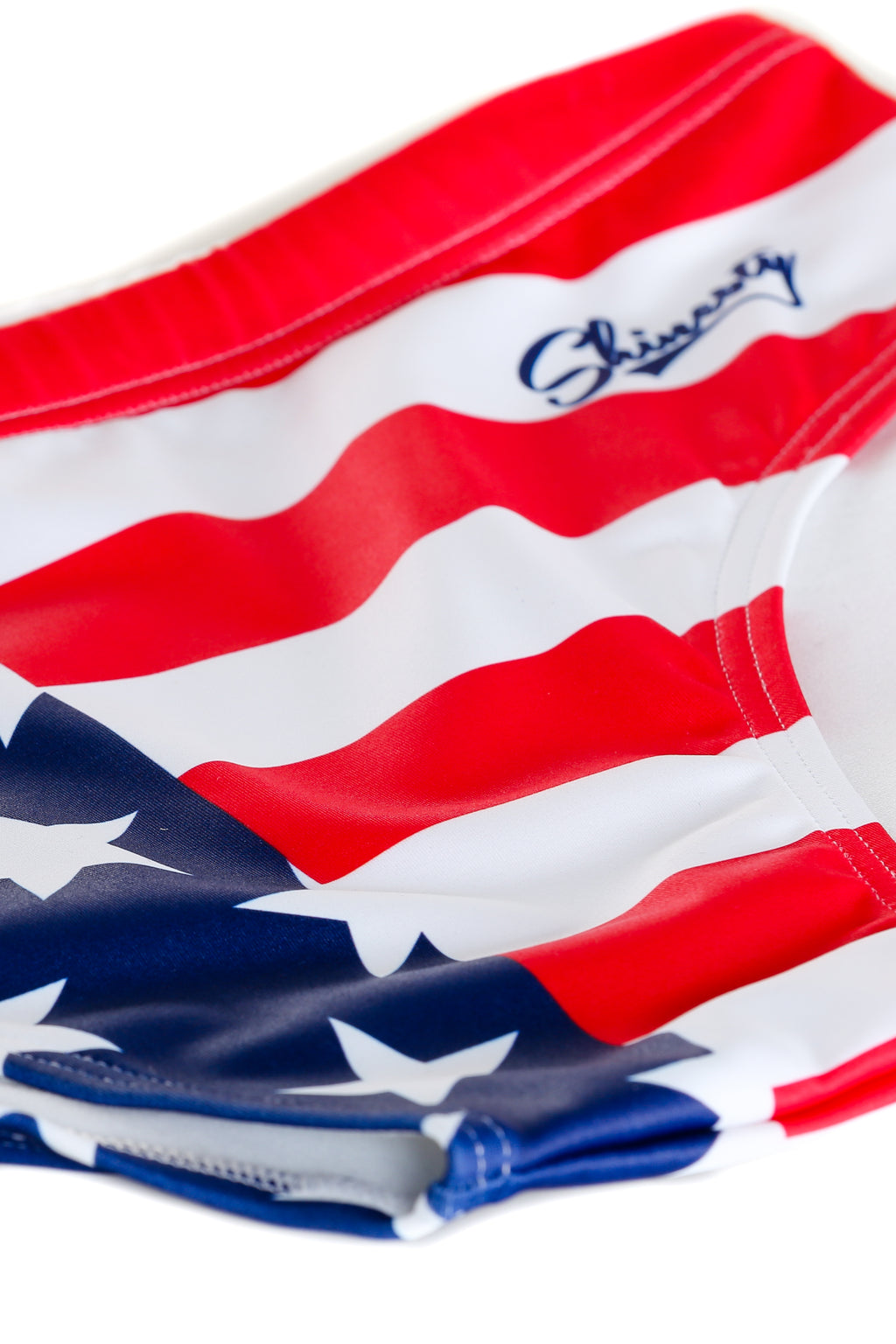 The Unsurpassed Summer Ass | American Flag Swim Brief - Shinesty