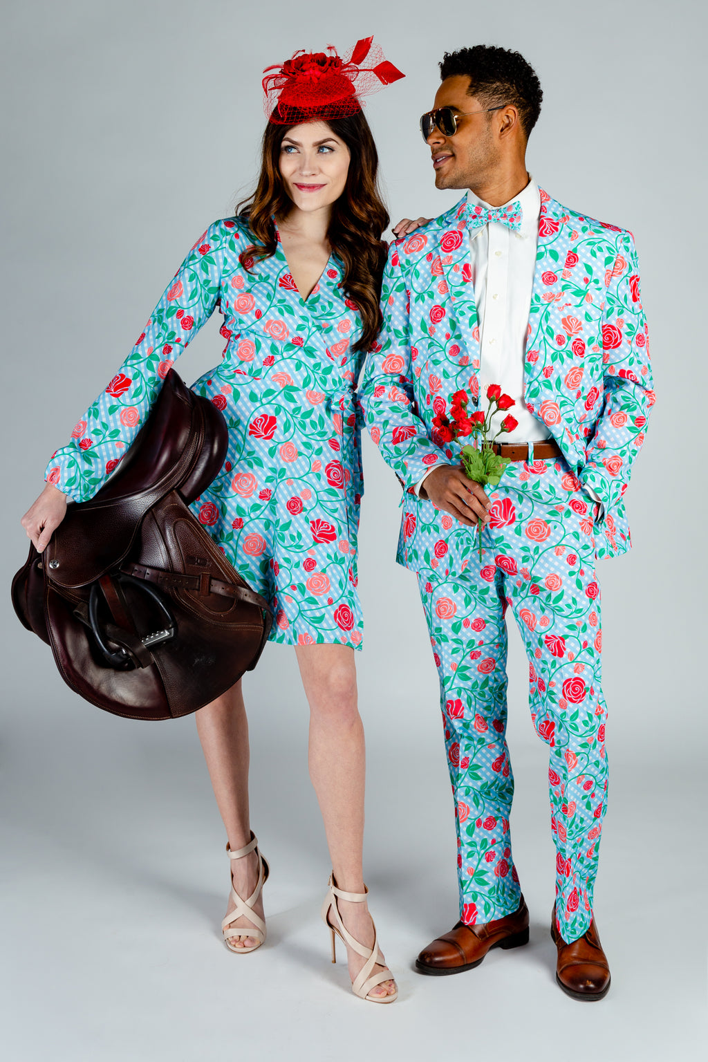 The Kentucky Fried Daily Double | Derby Roses Wrap Dress - Shinesty