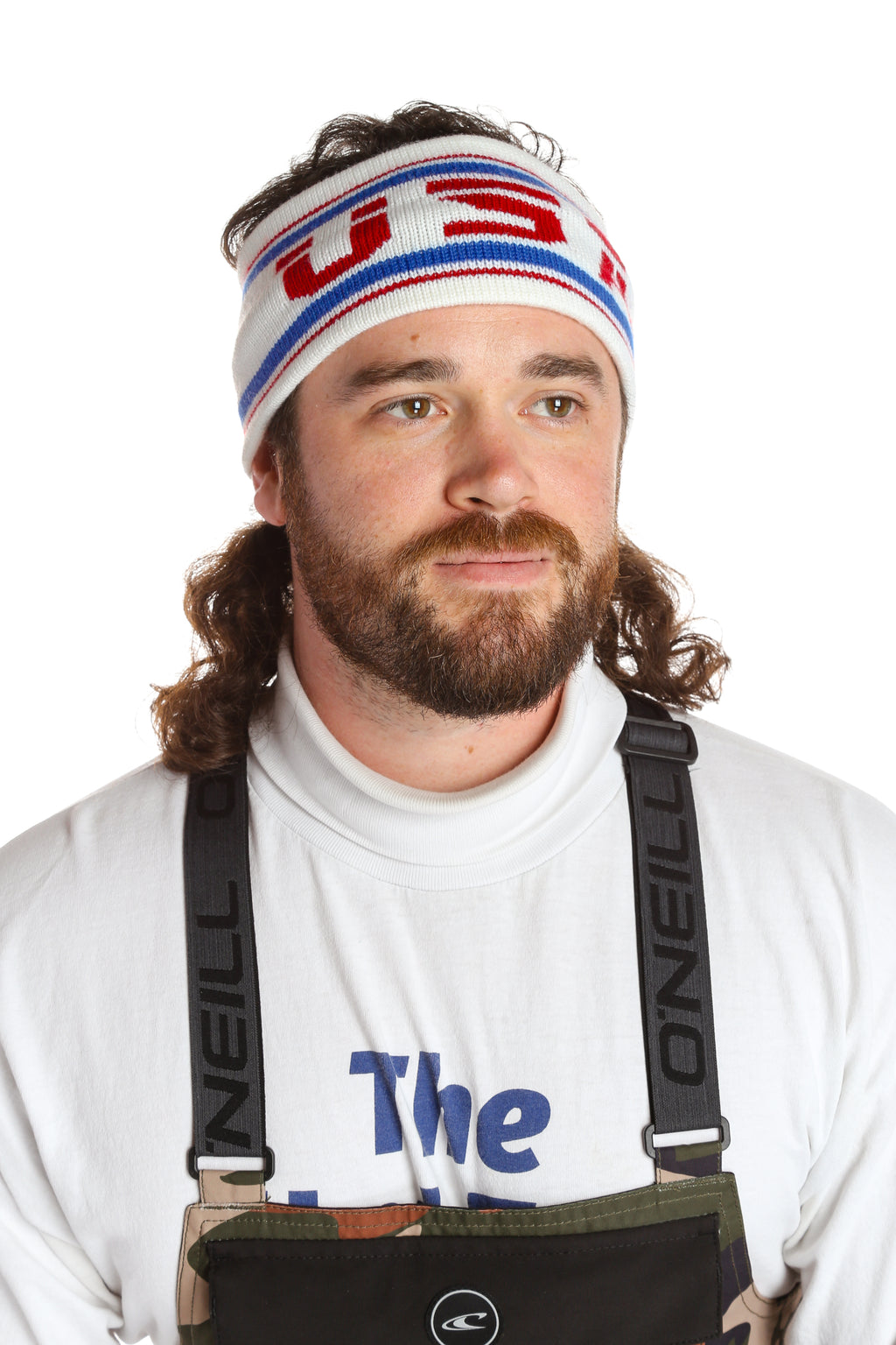 The Salt Lake | White USA Ski Headband - Shinesty