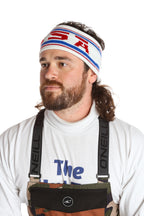 The Salt Lake | White USA Ski Headband - Shinesty