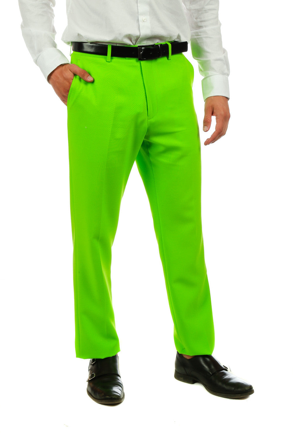 The Green Gauchos | Lime Green Suit Pants - Shinesty