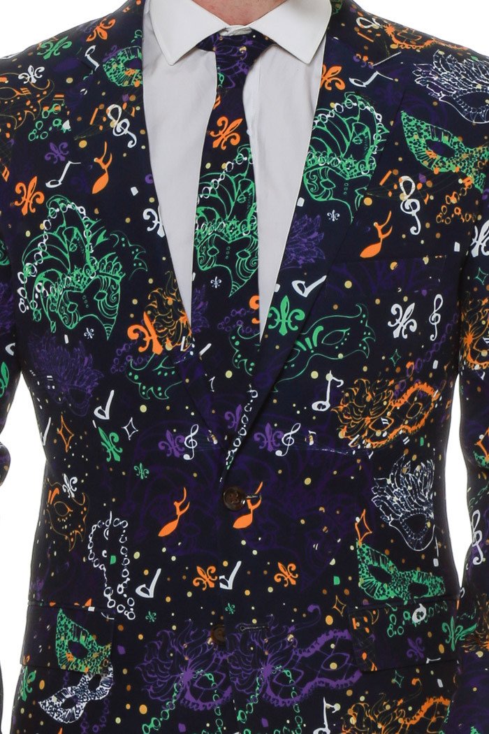 The Fleur De Lis | Masquerade Mardi Gras Tie - Shinesty