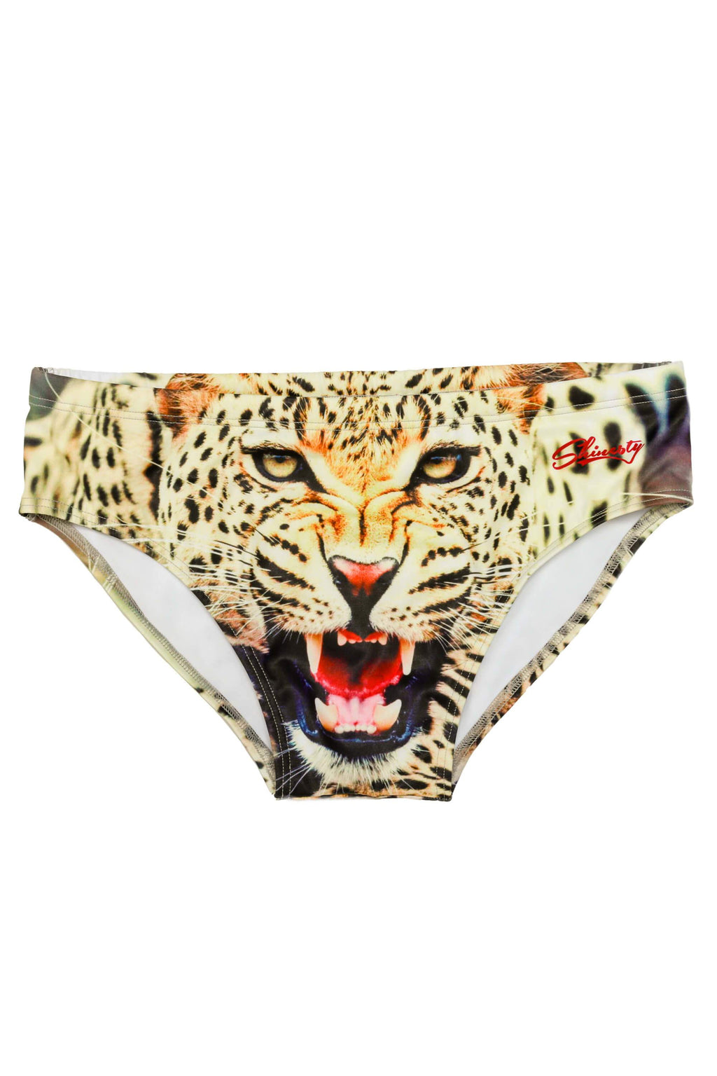 The Endangerous Leopard Print Swim Brief - Shinesty