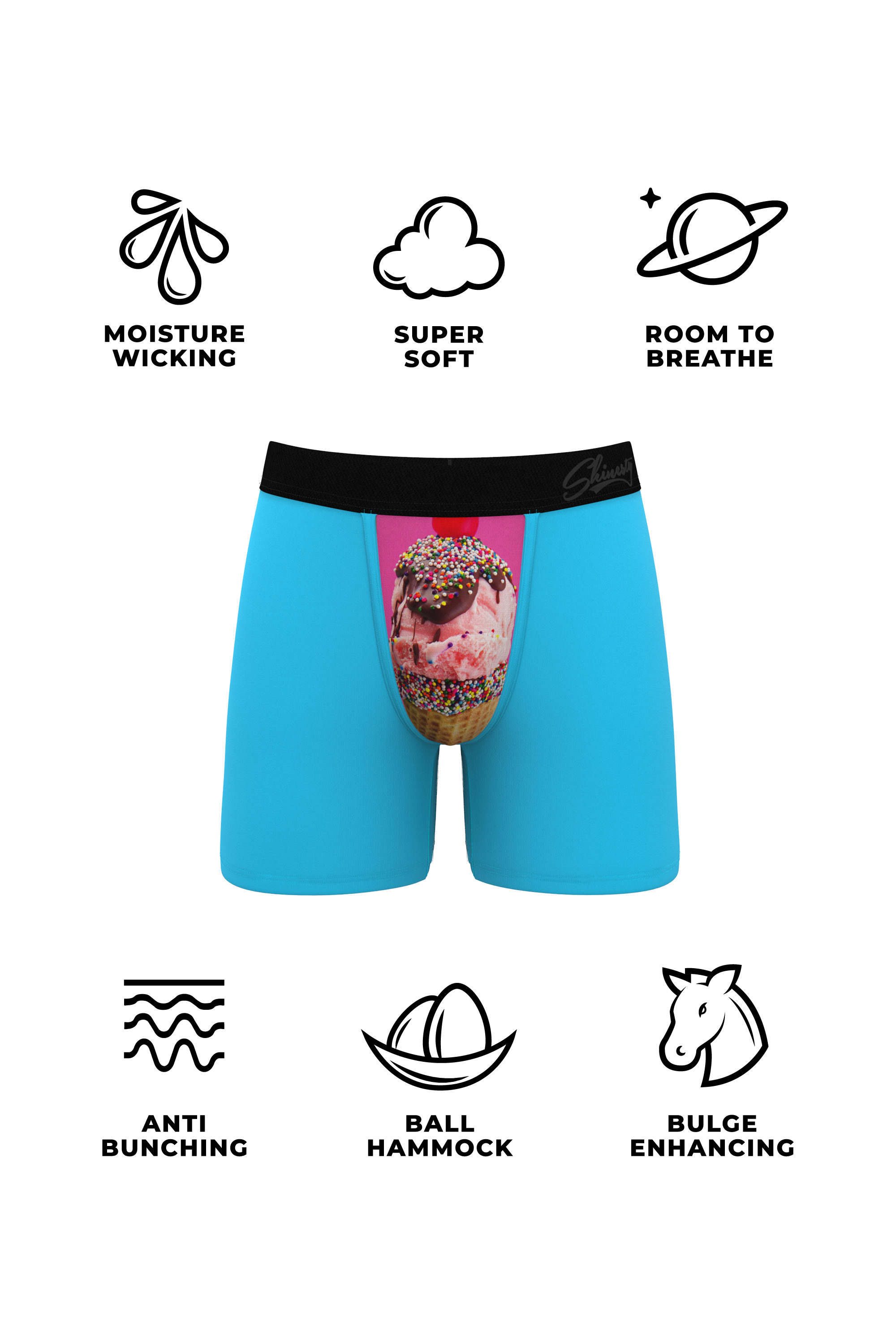 The Sundays Sundae | Ice Cream Ball Hammock® Pouch Underwear - Shinesty