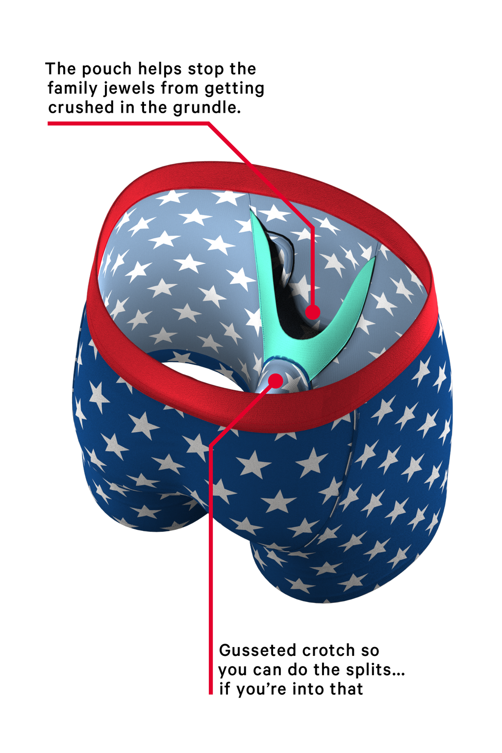 The Inferno | Torch & Flags Ball Hammock® Boxer Briefs With Fly - Shinesty