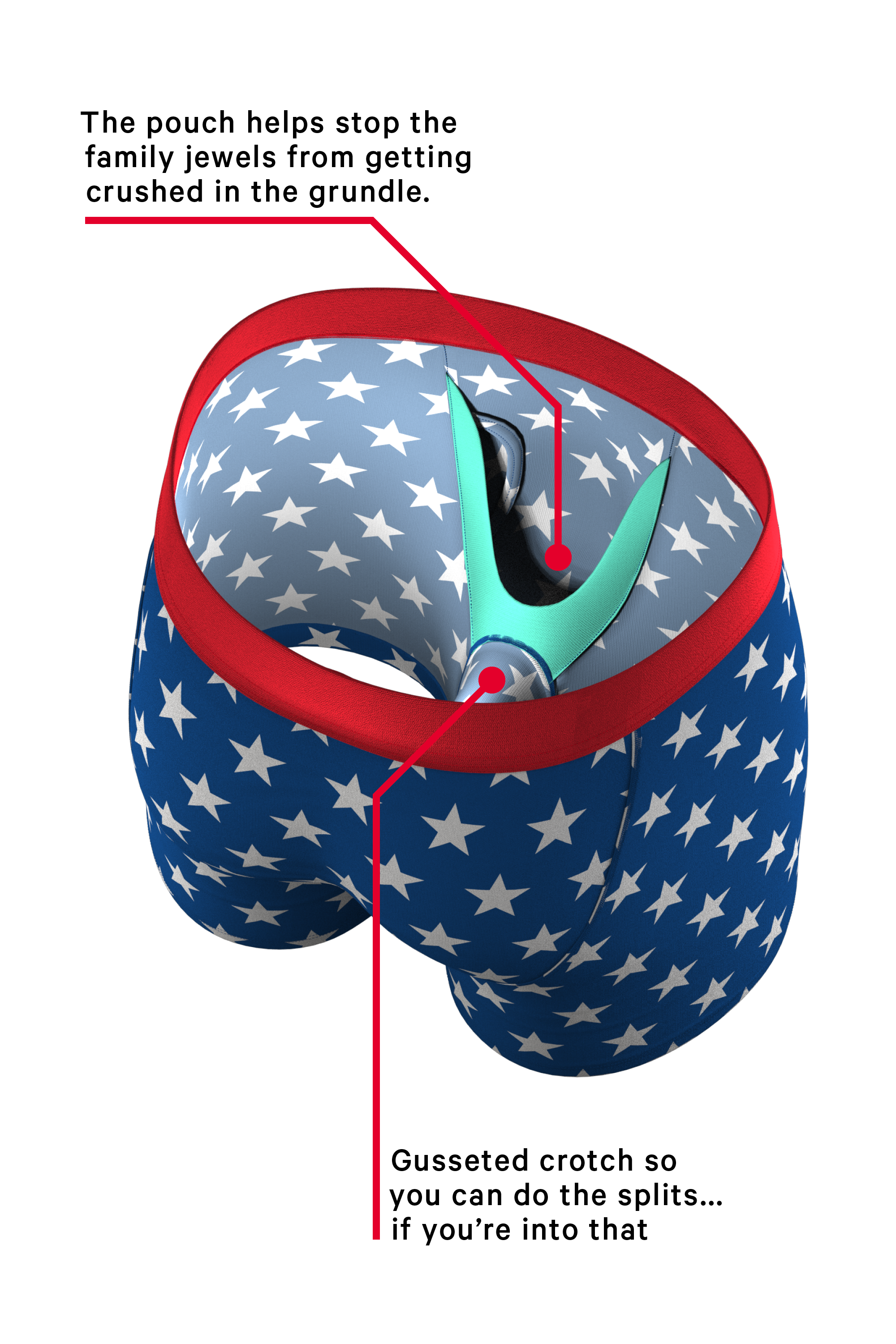 The Inferno | Torch & Flags Ball Hammock® Boxer Briefs With Fly - Shinesty