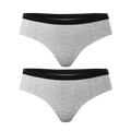 The Intramural Champ | Heather Grey Cheeky Underwear Couples Matching 2 Pack - Shinesty
