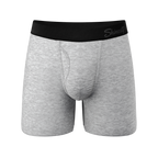 The Intramural Champ | Heathered Grey Ball Hammock® Pouch Underwear With Fly - Shinesty