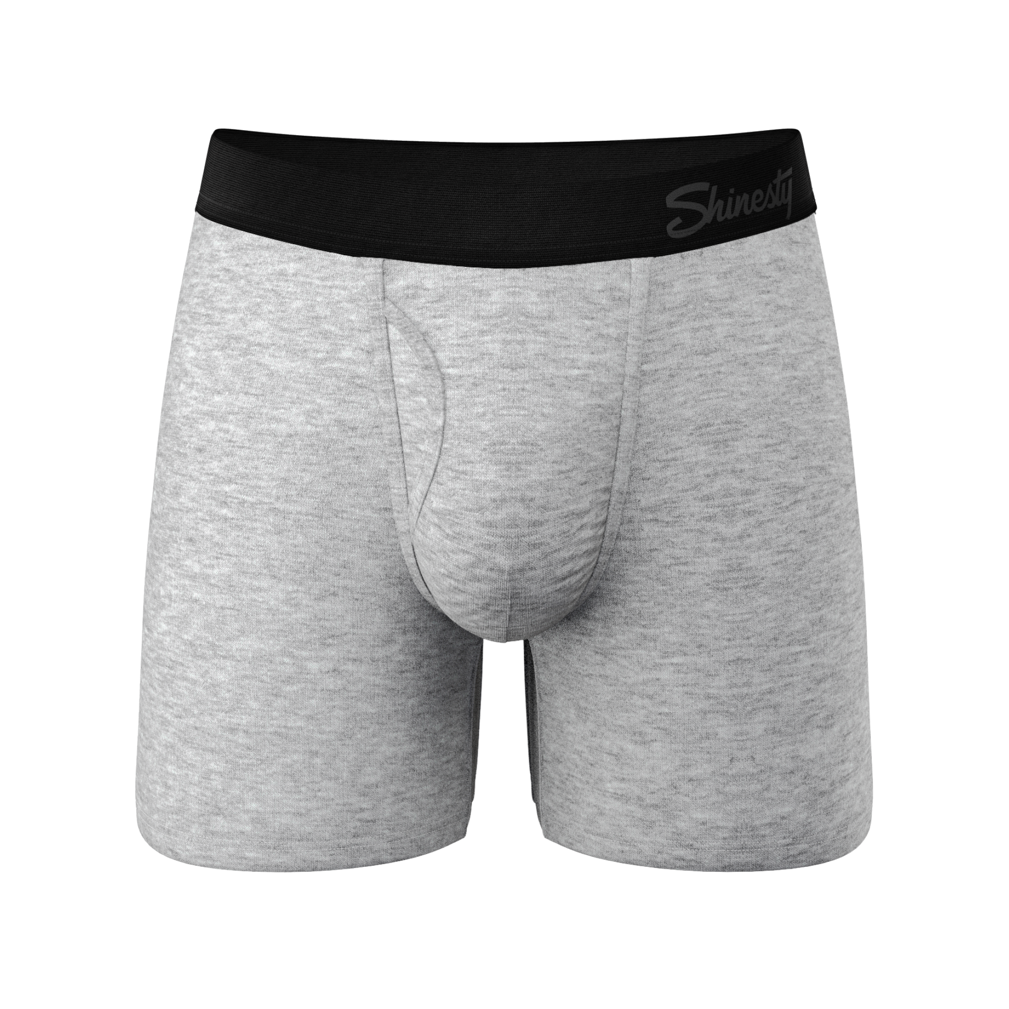 The Intramural Champ | Heathered Grey Ball Hammock® Pouch Underwear With Fly - Shinesty