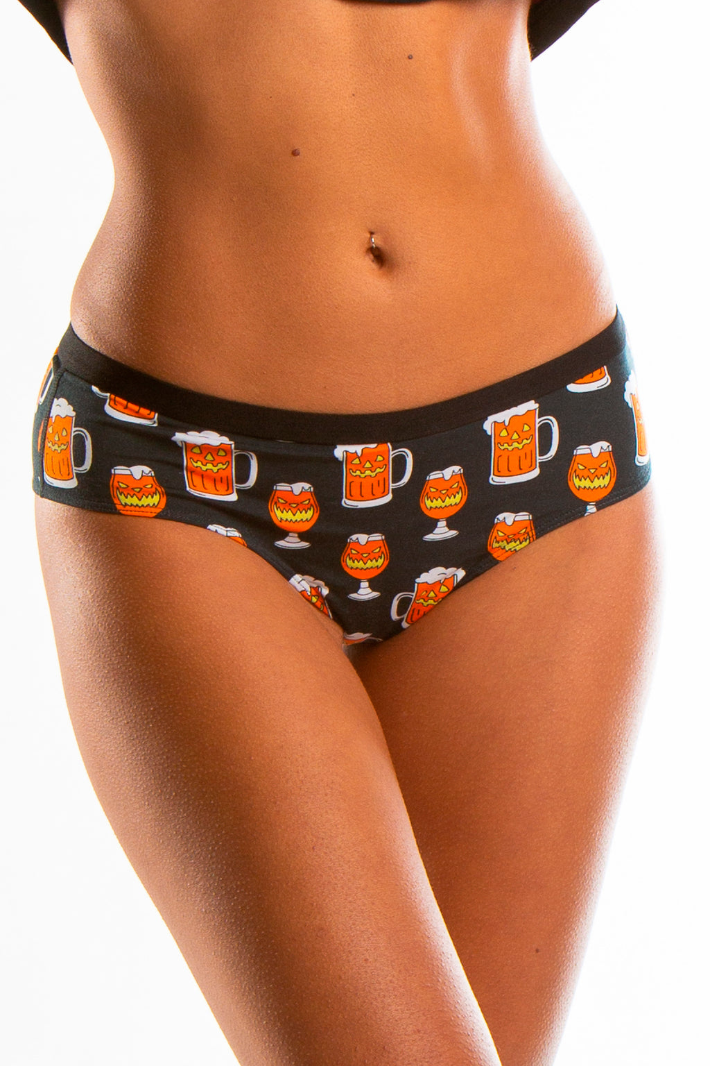 The Jack O Lager | Glow In The Dark Halloween Beer Modal Cheeky Underwear - Shinesty