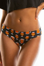 The Jack O Lager | Glow In The Dark Halloween Beer Modal Bikini Underwear - Shinesty