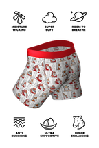 The Jailbird | Mugshot Santa Ball Hammock® Pouch Underwear With Fly - Shinesty