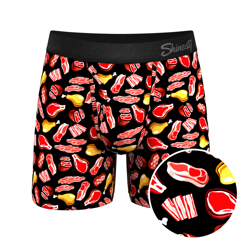 The Juicy Loins | Meat Ball Hammock® Pouch Underwear With Fly - Shinesty