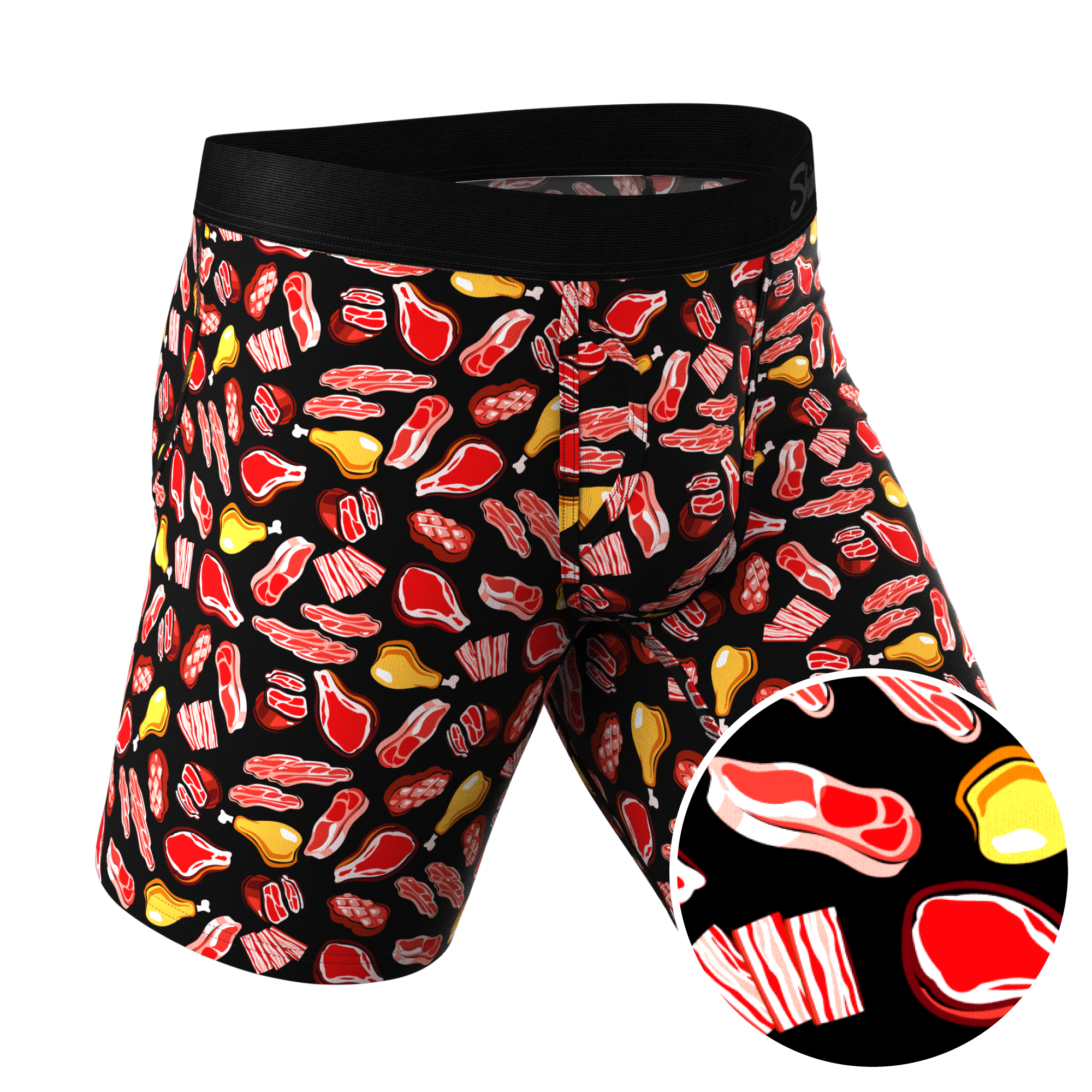 The Juicy Loins | Meat Ball Hammock® Boxer - Long Leg - Shinesty