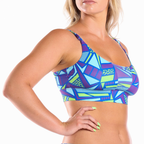 The Le Tootski | Retro Geometric paradICE™ Boob Hammock™ Cooling Bralette - Shinesty