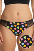 The Smooth Talker | Candy Hearts Lace Thong - Shinesty