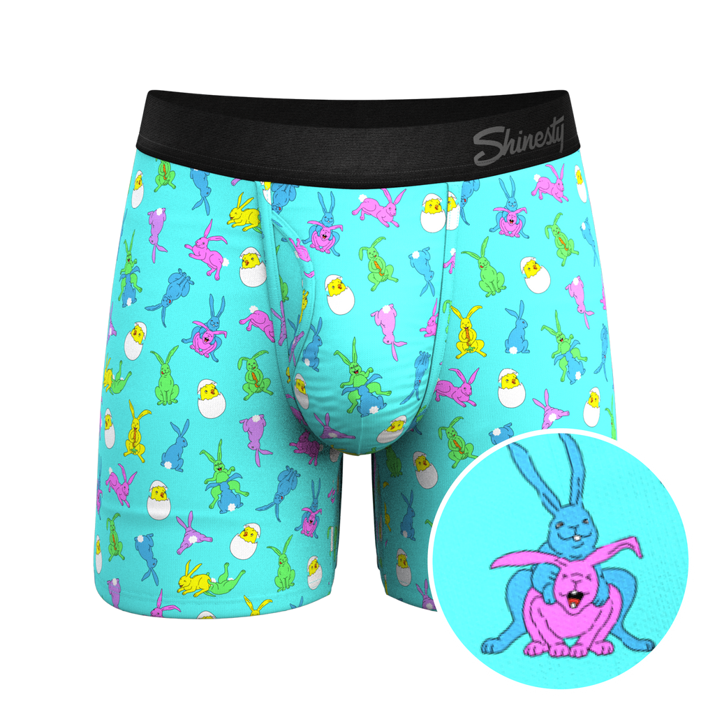The Like Rabbits | Easter Animals Ball Hammock® Pouch Underwear With Fly - Shinesty