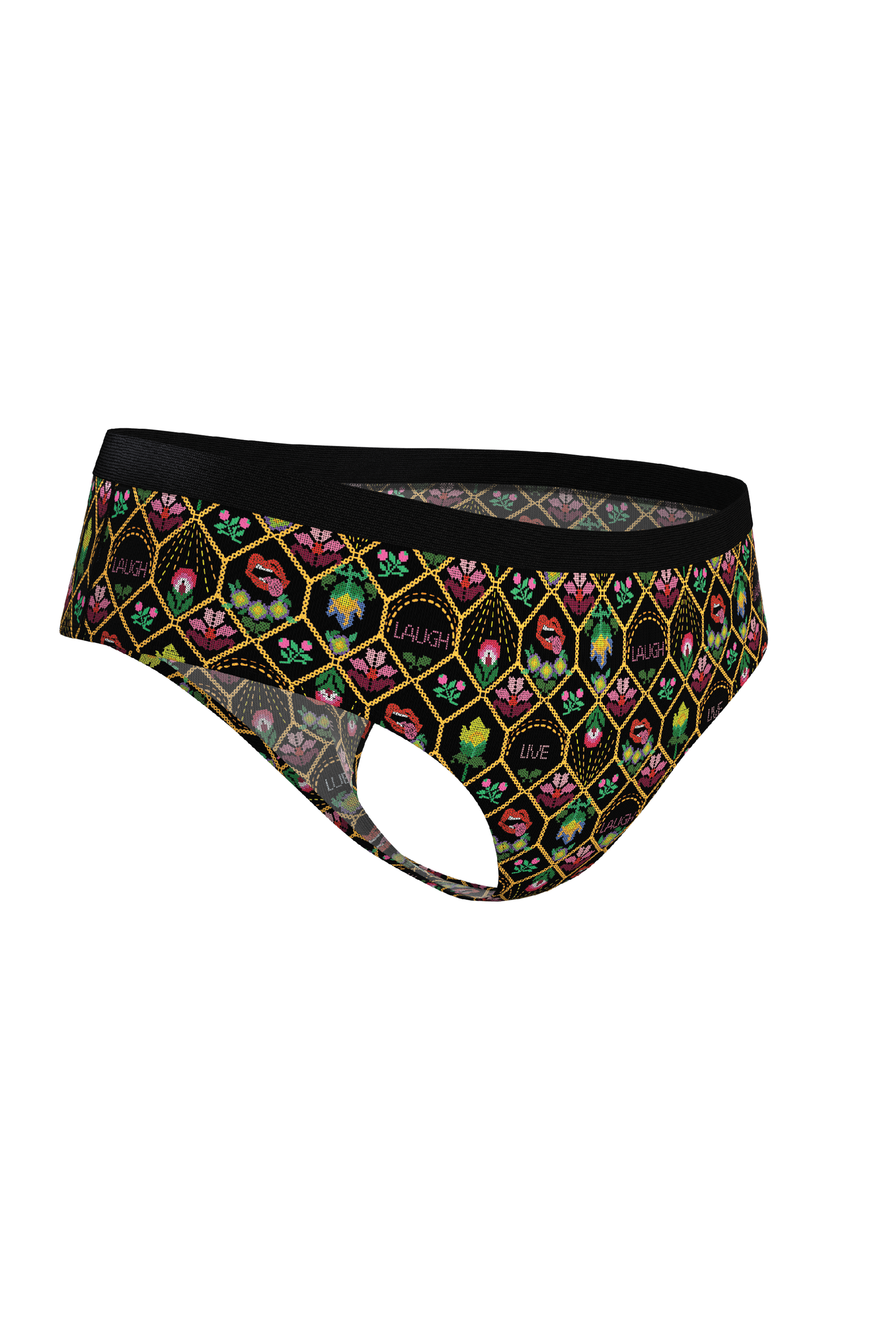 The Live Laugh Lube | Western Floral Pattern Cheeky Underwear - Shinesty