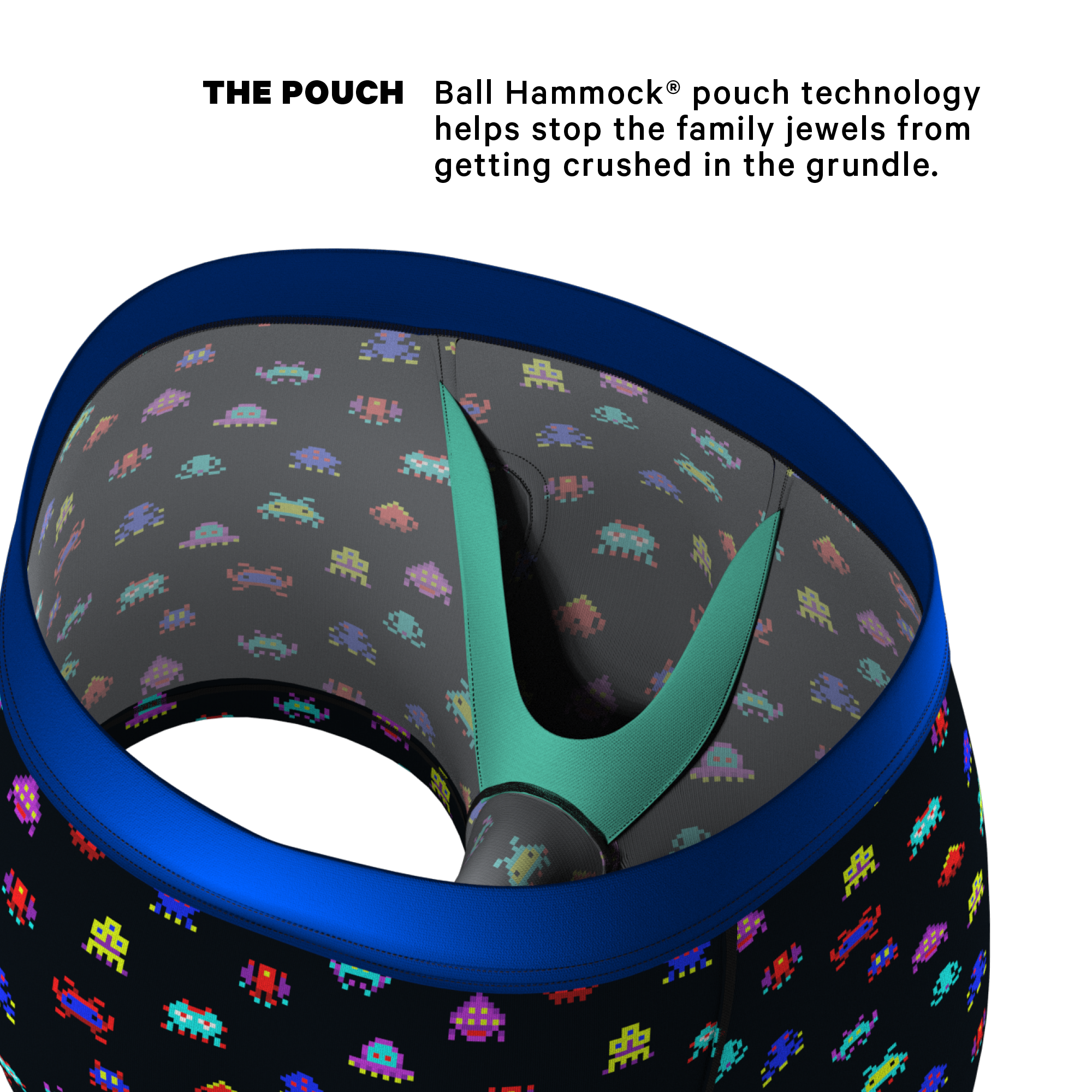 The Master Blaster | Video Game Ball Hammock® Pouch Trunks Underwear - Shinesty