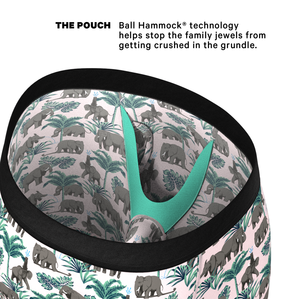 The Maximus | Tropical Elephant Ball Hammock® Boxer - Long Leg - Shinesty