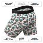 The Maximus | Tropical Elephant Ball Hammock® Boxer - Long Leg - Shinesty