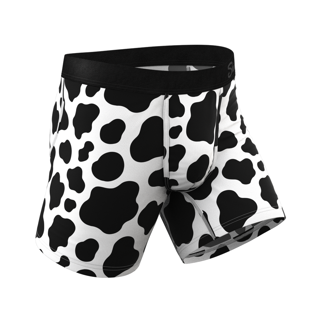 The Milk Me | Cow Print Ball Hammock® Pouch Underwear - Shinesty