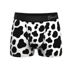 The Milk Me | Cow Print Ball Hammock® Pouch Trunk Underwear - Shinesty