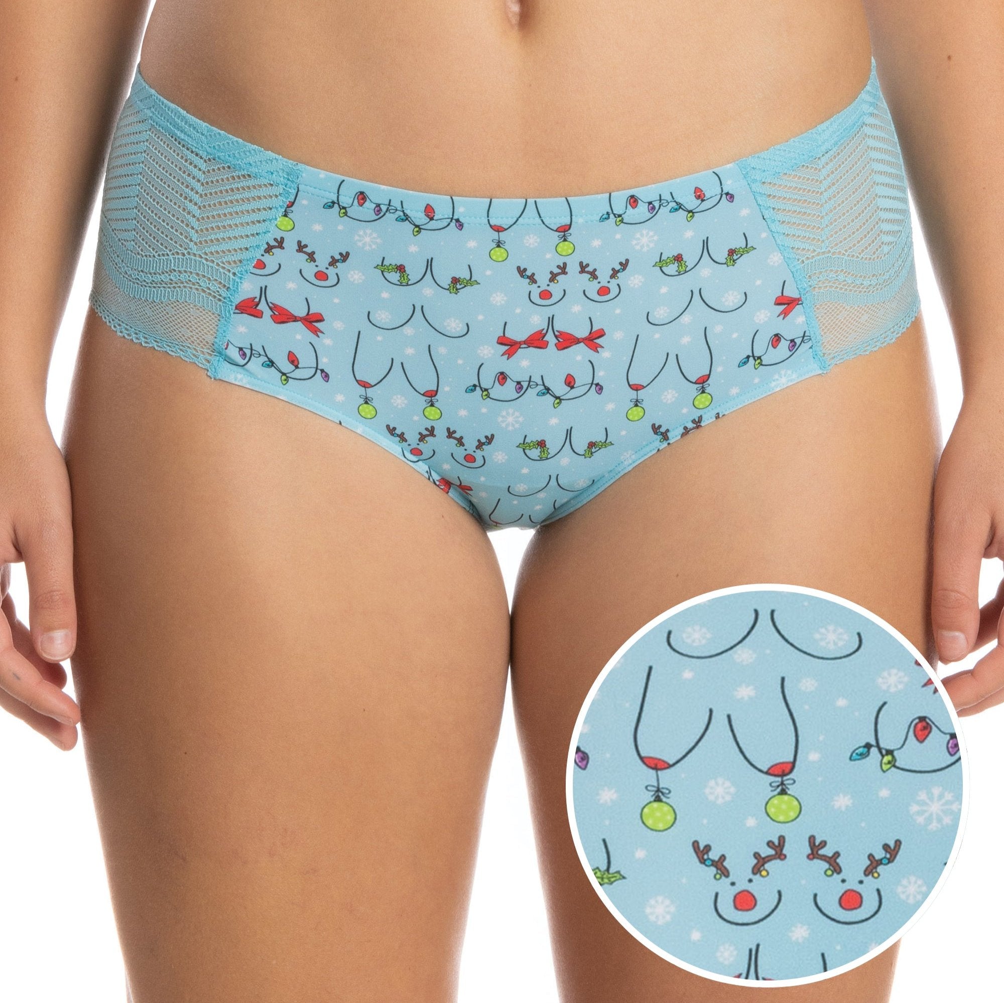 The Mistletots | Christmas Bust Lace Bikini - Shinesty