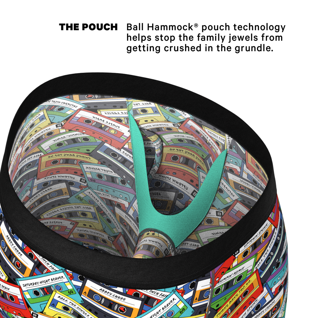The Mixtape | Cassette Tapes Ball Hammock® Boxer - Long Leg - Shinesty