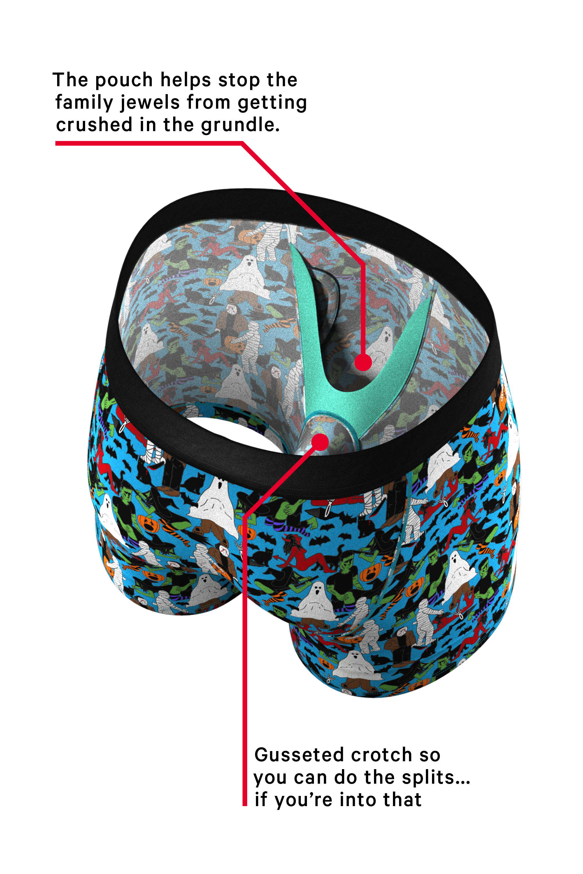 The Monster Smash | Halloween Ball Hammock® Boxers With Fly - Shinesty