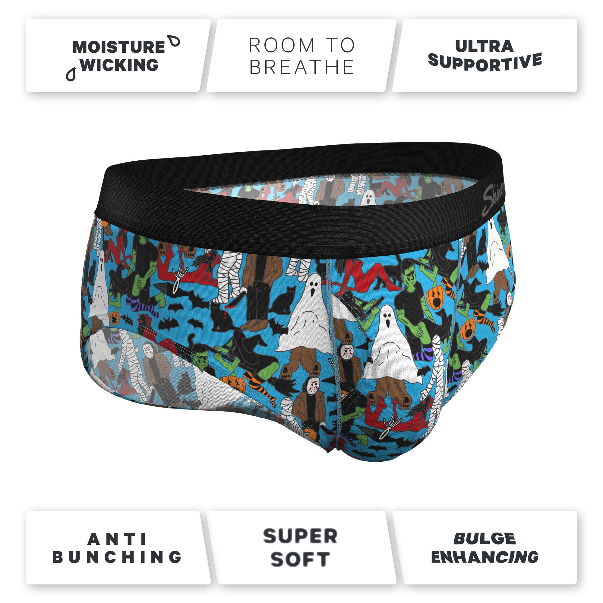 The Monster Smash | Halloween Characters Ball Hammock® Pouch Underwear Briefs - Shinesty