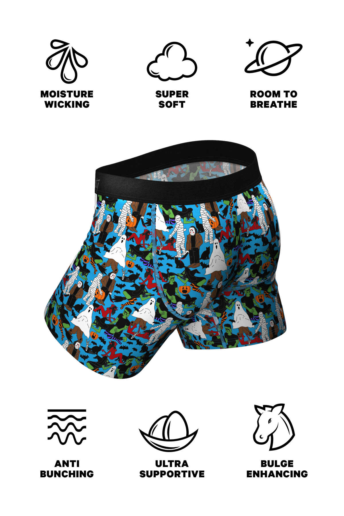 The Monster Smash | Halloween Ball Hammock® Boxers With Fly - Shinesty