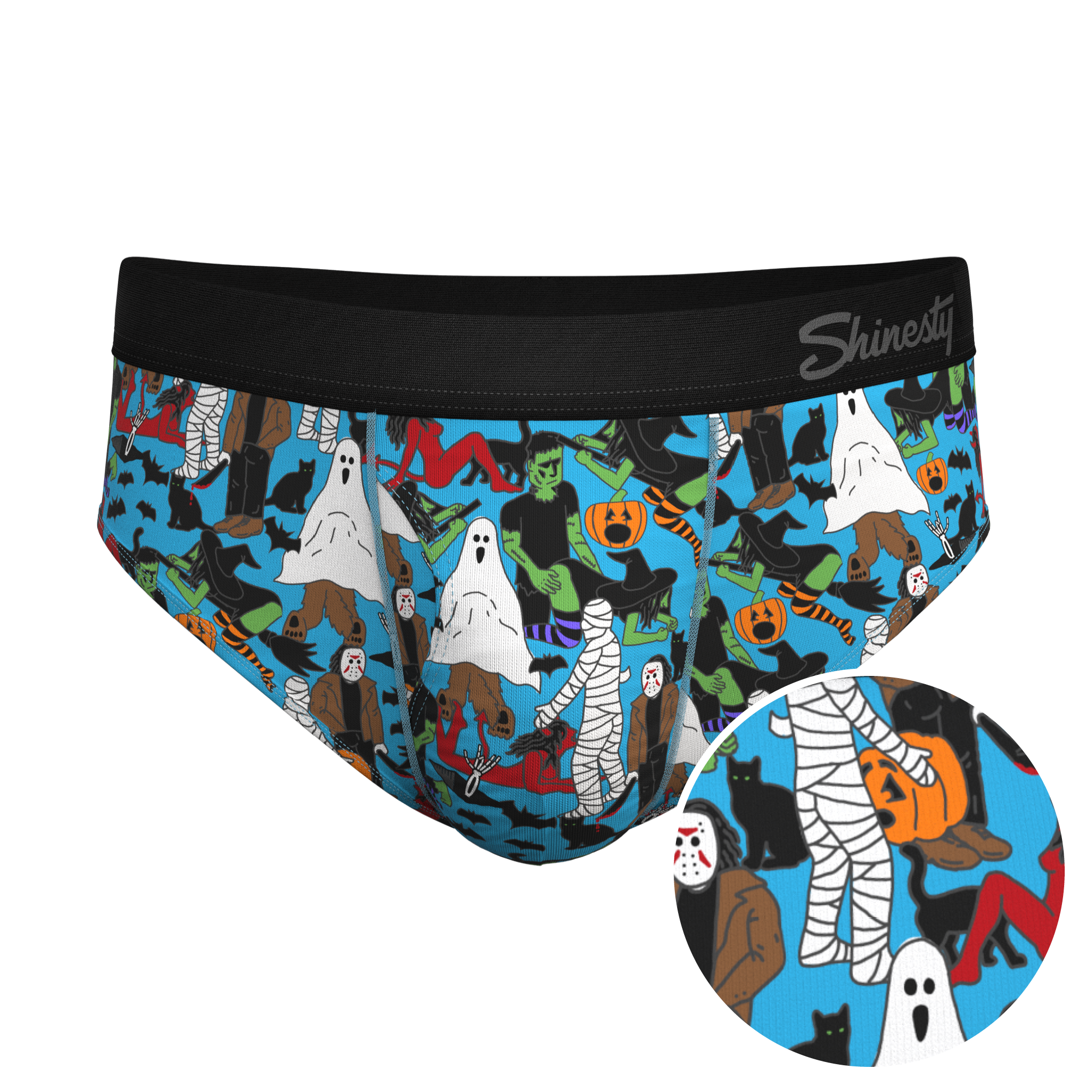 The Monster Smash | Halloween Characters Ball Hammock® Pouch Underwear Briefs - Shinesty